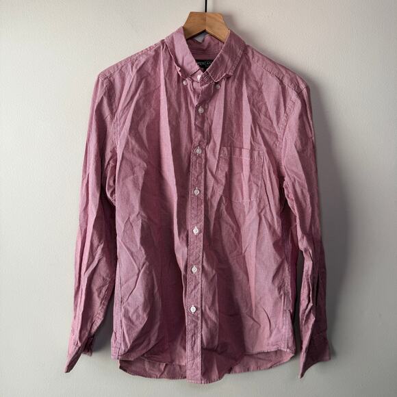 J. Crew Mercantile Flex Men's Long Sleeve Gingham Print Dress Shirt Size Medium - Picture 1 of 6